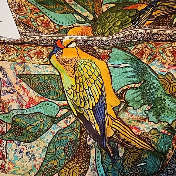 Farm rio medium faux wrap parrot toucan 🦜 dress - Picture 2 of 10